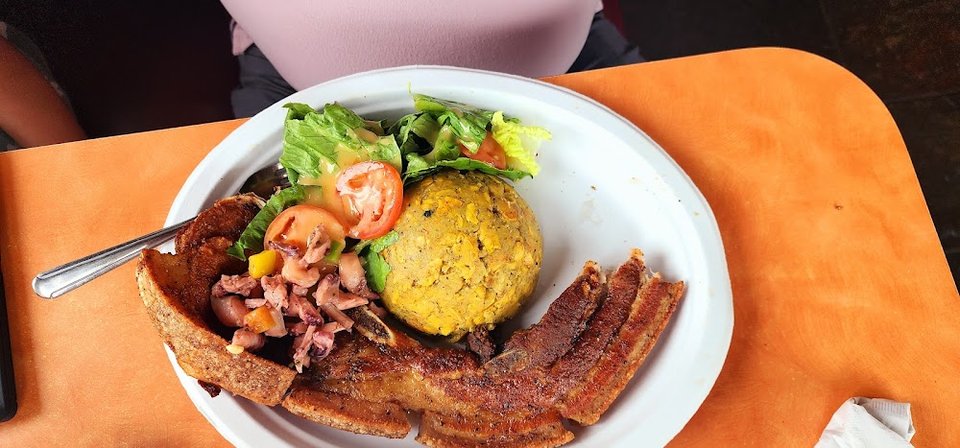 Fried Pork Mofongo Bowl