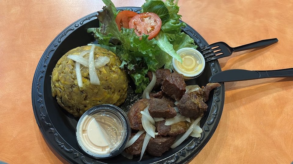 Mofongo with Fried Pork