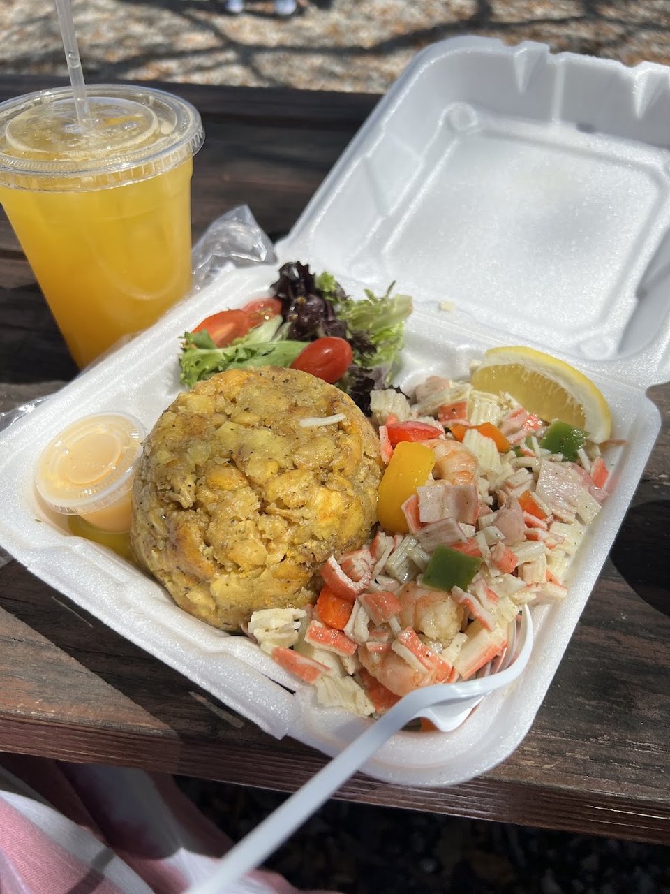 Mofongo with Conch Salad