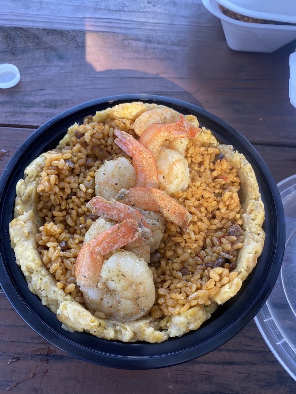 Garlic Shrimp Mofongo Bowl